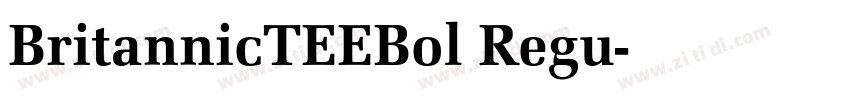 BritannicTEEBol Regu字体转换